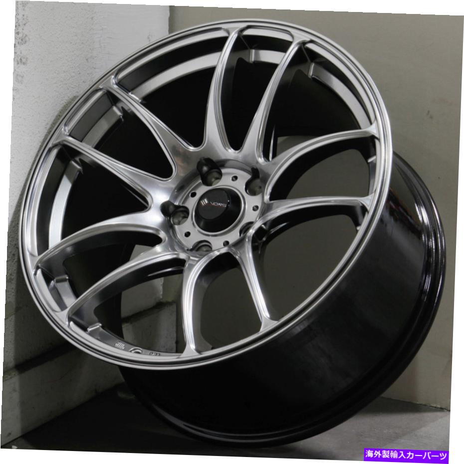 ホイール　４本セット 17x8/17x9ハイパーブラックホイールVORS TR4 5x115 35/30（4のセット）73.1 17x8/17x9 Hyper Black Wheels Vors TR4 5x115 35/30 (Set of 4) 73.1【並行輸入品】
