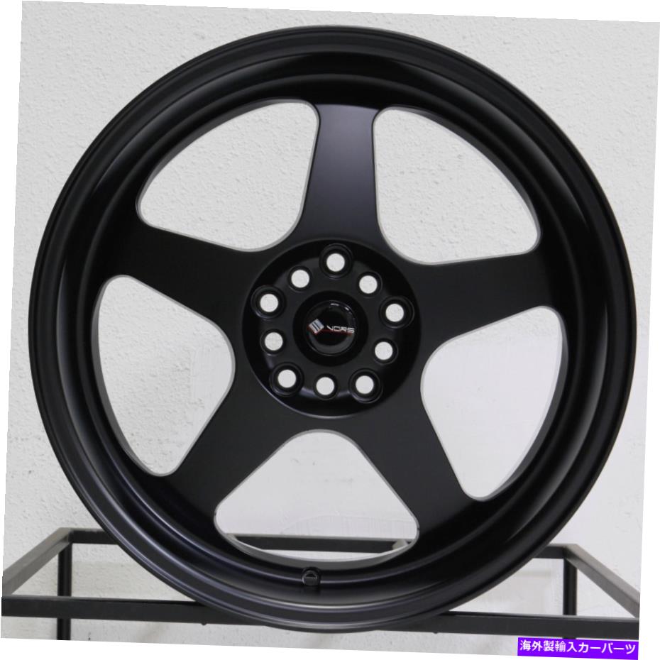ホイール　４本セット 18x8/18x9マットブラックホイールVORS SP1 5x105 35/35（4のセット）73.1 18x8/18x9 Matte Black Wheels Vors SP1 5x105 35/35 (Set of 4) 73.1【並行輸入品】