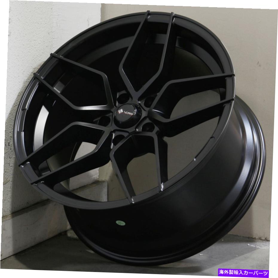 ホイール　４本セット 18x9.5マットブラックホイールVORS LP1 5x112 35（4のセット）73.1 18x9.5 Matte Black Wheels Vors LP1 5x112 35 (Set of 4) 73.1【並行輸入品】