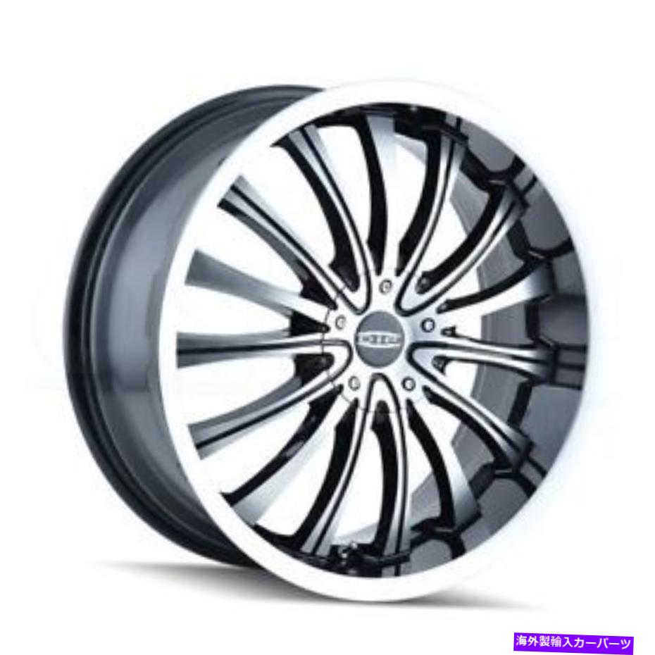 ホイール 4本セット 18x7.5ブラック機械加工リップホイールMazzi 351 Hype 5x100/5x114.3 40(4のセット)72。 18x7.5 Black Machined Lip Wheels Mazzi 351 Hype 5x100/5x114.3 40 (Set of 4) 72.【並行輸入品】|Us Custom Parts Shop USDM
