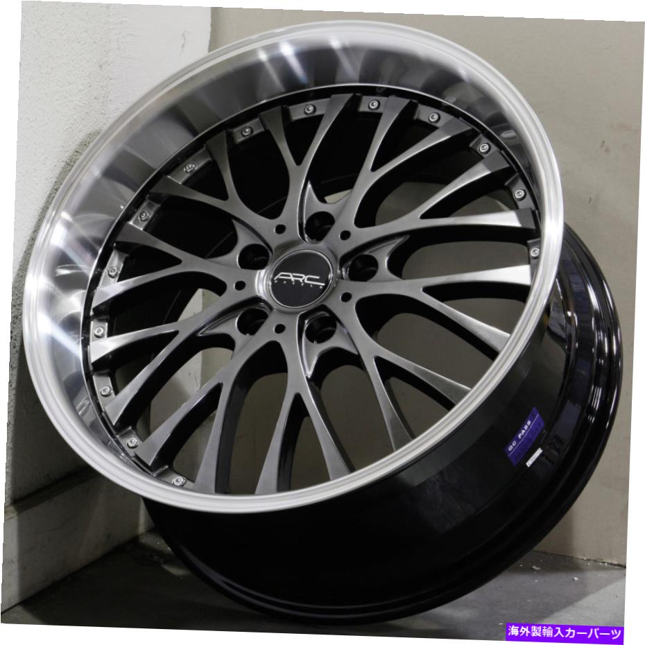 ホイール　４本セット 18x9ハイパーブラックホイールARC AR6 5x120 35（4のセット）73.1 18x9 Hyper Black Wheels ARC AR6 5x120 35 (Set of 4) 73.1【並行輸入品】