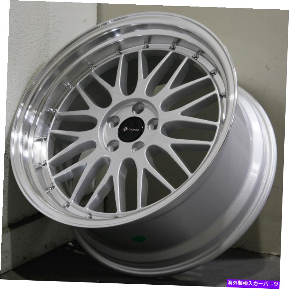 ホイール 4本セット 19x9.5シルバーホイールVORS VR8 5x112 22(4のセット)73.1 19x9.5 Silver Wheels Vors VR8 5x112 22 (Set of 4) 73.1【並行輸入品】|Us Custom Parts Shop USDM