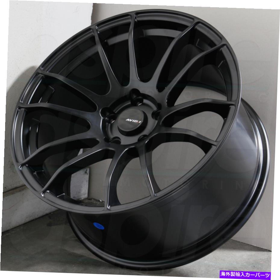 ホイール　４本セット 17x8マットブラックホイールavid1 av20 5x114.3 35（4のセット）73.1 17x8 Matte Black Wheels AVID1 AV20 5x114.3 35 (Set of 4) 73.1【並行輸入品】｜Us Custom Parts Shop USDM