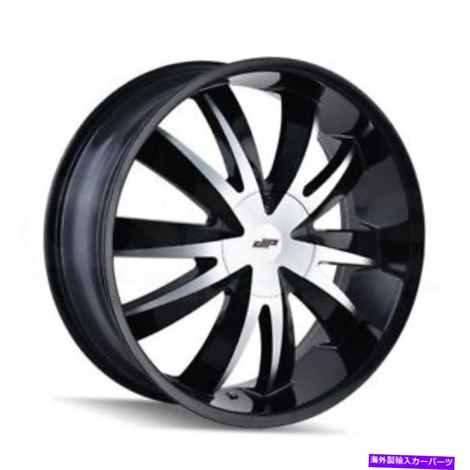 ホイール　４本セット 18x7.5ブラック機械加工ホイールMazzi 337 Edge 5x108/5x114.3 40（4のセット）72.62 18x7.5 Black Machined Wheels Mazzi 337 Edge 5x108/5x114.3 40 (Set of 4) 72.62【並行輸入品】