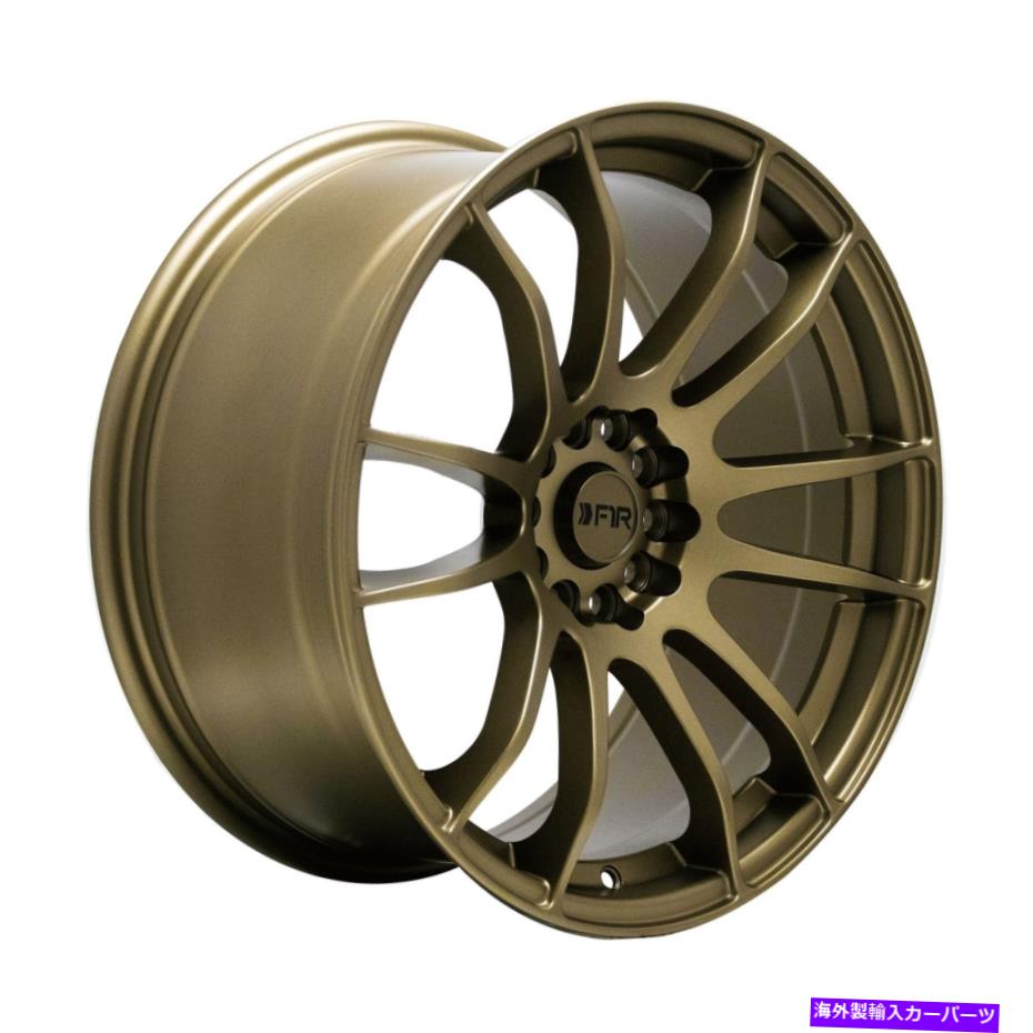 ホイール　４本セット 18x8.5マットブロンズホイールF1R F107 5x100/5x114.3 33（4のセット） 18x8.5 Matte Bronze Wheels F1R F107 5x100/5x114.3 33 (Set of 4)【並行輸入品】