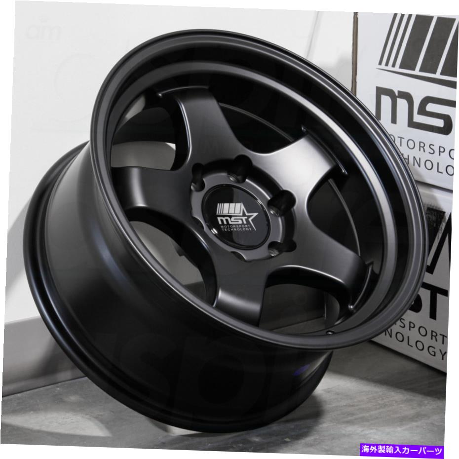 ホイール　４本セット 17x8.5マットブラックホイールMST MT07トラック6x5.5/6x139.7 -10（4のセット）112 17x8.5 Matte Black Wheels MST MT07 Truck 6x5.5/6x139.7 -10 (Set of 4) 112【並行輸入品】