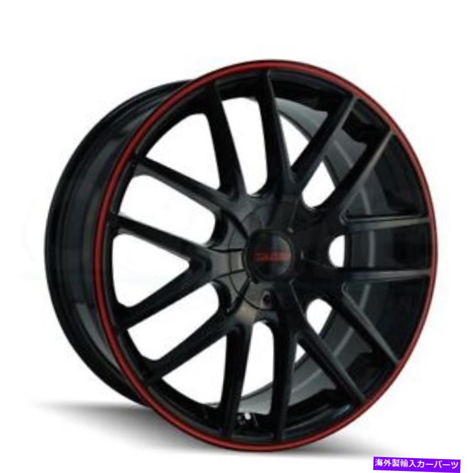 ホイール　４本セット 16x7ブラックレッドホイールツールレン3260 TR60 4x100/4x114.3 42（4のセット）67.1 16x7 Black Red Wheels Touren 3260 TR60 4x100/4x114.3 42 (Set of 4) 67.1【並行輸入品】