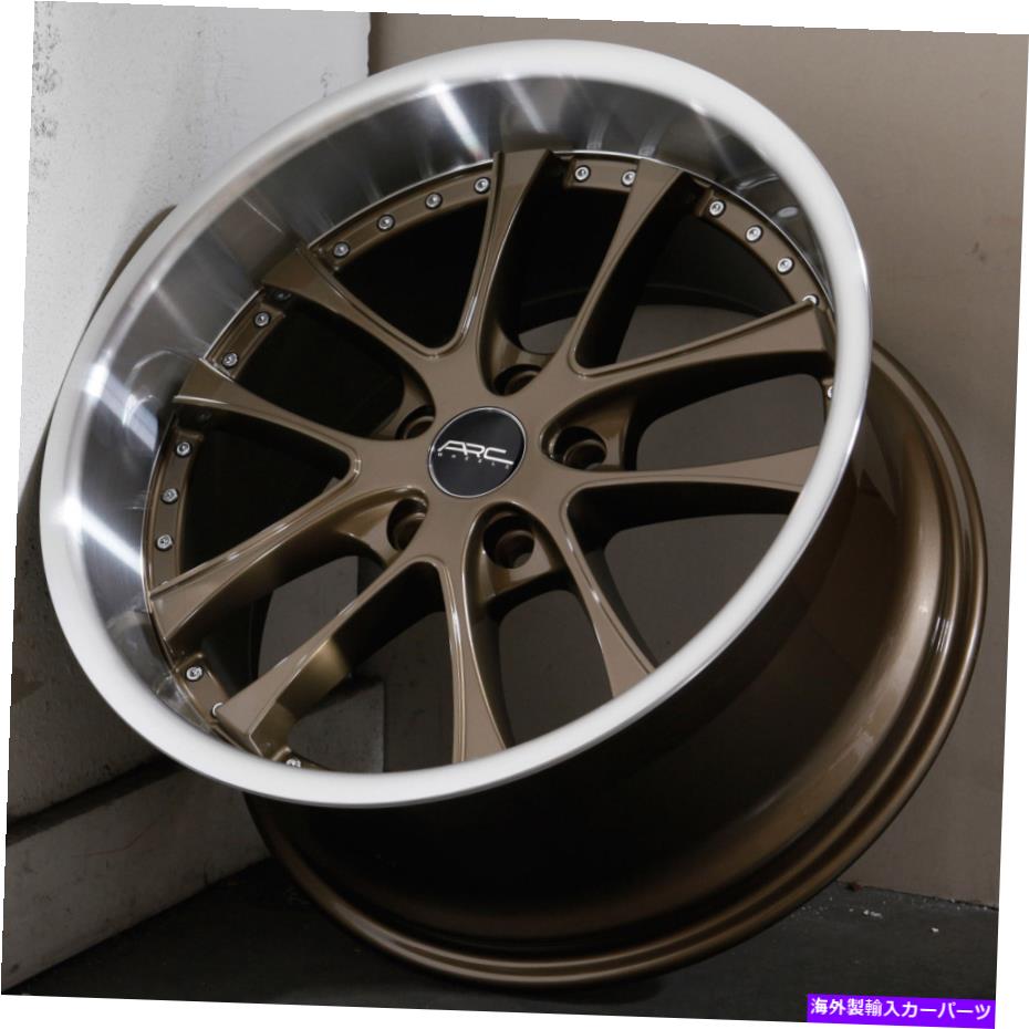 ホイール　４本セット 18x9.5ブロンズホイールARC AR5 5x110 30（4のセット）73.1 18x9.5 Bronze Wheels ARC AR5 5x110 30 (Set of 4) 73.1【並行輸入品】