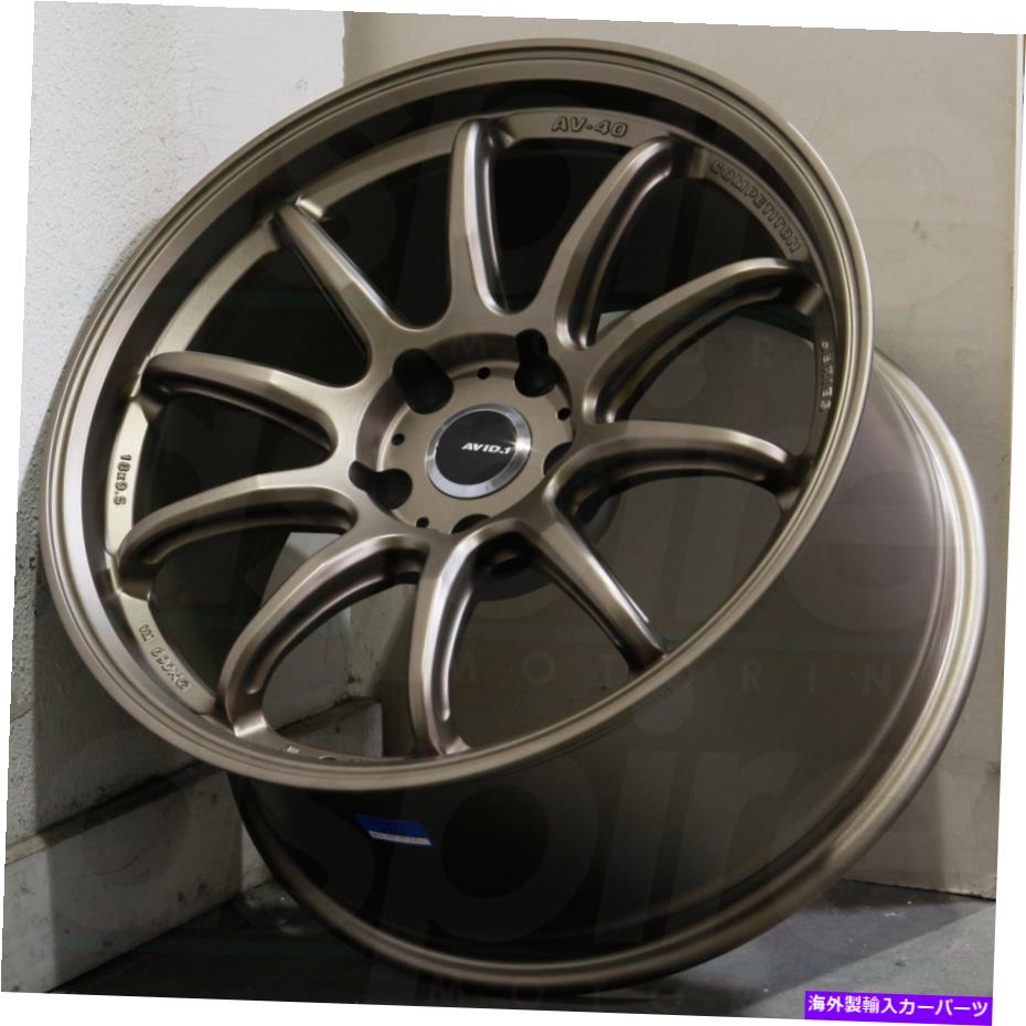 ホイール　４本セット 18x8.5/18x9.5ブロンズホイールavid1 av40 5x114.3 35/38（4のセット）73.1 18x8.5/18x9.5 Bronze Wheels AVID1 AV40 5x114.3 35/38 (Set of 4) 73.1【並行輸入品】｜Us Custom Parts Shop USDM