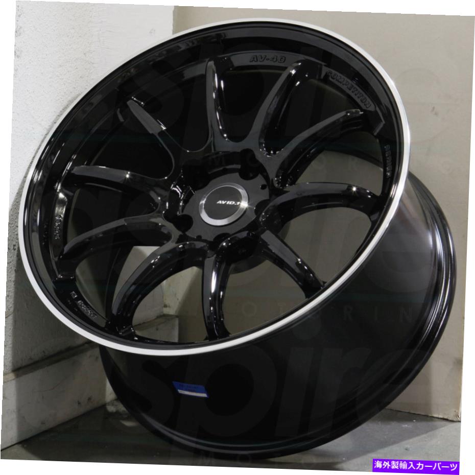 ホイール　４本セット 17x8グロスブラックホイールavid1 av40 5x114.3 35（4のセット）73.1 17x8 Gloss Black Wheels AVID1 AV40 5x114.3 35 (Set of 4) 73.1【並行輸入品】