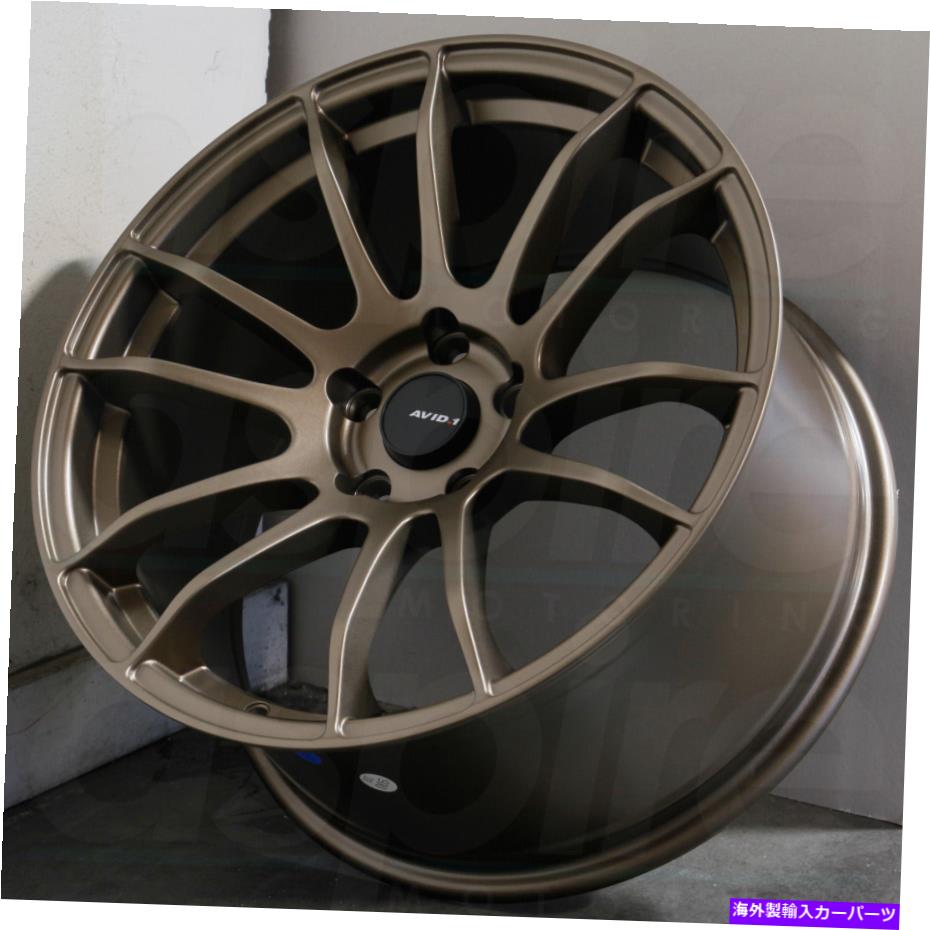ホイール　４本セット 18x8.5マットブロンズホイールavid1 av20 5x100 33（4のセット）73.1 18x8.5 Matte Bronze Wheels AVID1 AV20 5x100 33 (Set of 4) 73.1【並行輸入品】