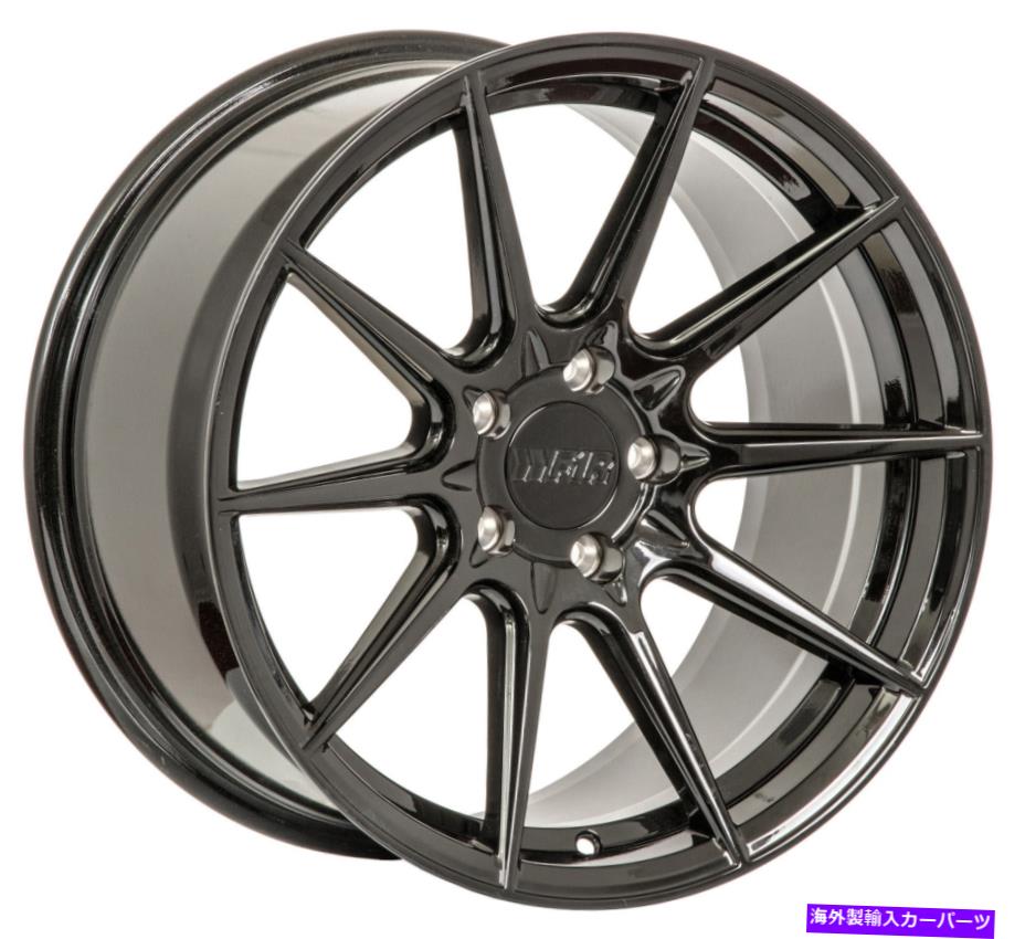 ホイール　４本セット 18x8.5グロスブラックホイールF1R F101 5x114.3 38（4のセット） 18x8.5 Gloss Black Wheels F1R F101 5x114.3 38 (Set of 4)【並行輸入品】