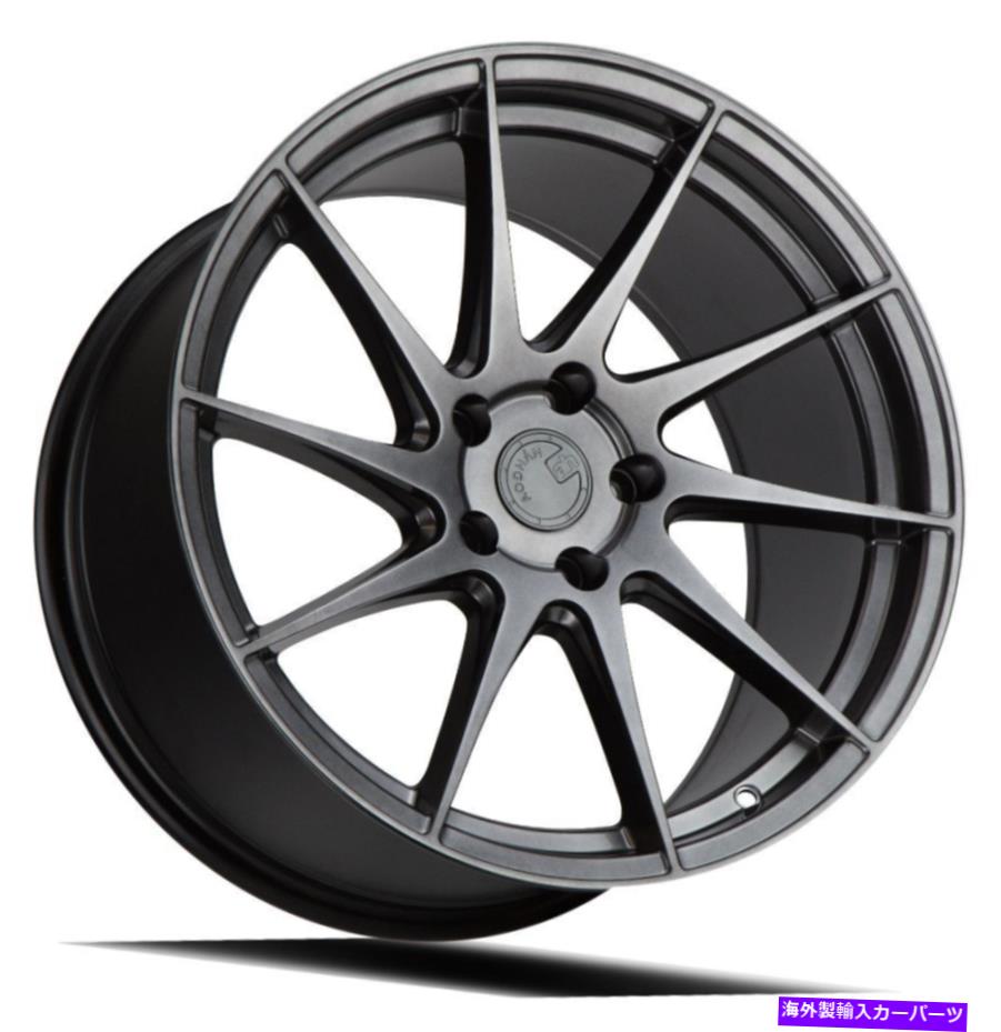 ホイール 4本セット 18x8.5ハイパーブラックホイールaodhan ah09 ah9 5x112 35(4のセット)73.1 18x8.5 Hyper Black Wheels Aodhan AH09 AH9 5x112 35 (Set of 4) 73.1【並行輸入品】