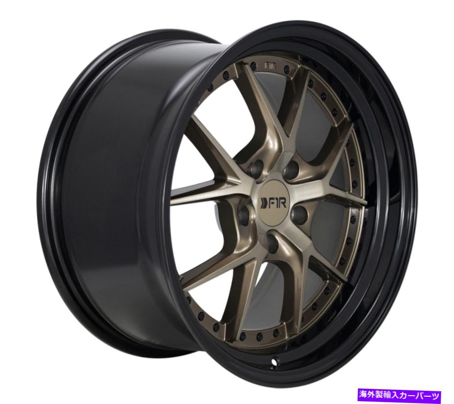 ホイール 4本セット 17x8.5ブロンズブラックリップホイールF1R F105 5x114.3 38(4のセット) 17x8.5 Bronze Black Lip Wheels F1R F105 5x114.3 38 (Set of 4)【並行輸入品】|Us Custom Parts Shop USDM