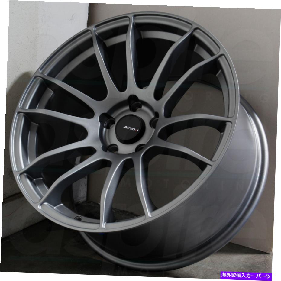 ホイール　４本セット 18x8.5/18x9.5ガンメタルホイールavid1 av20 5x114.3 33/38（4のセット）73.1 18x8.5/18x9.5 Gun Metal Wheels AVID1 AV20 5x114.3 33/38 (Set of 4) 73.1【並行輸入品】