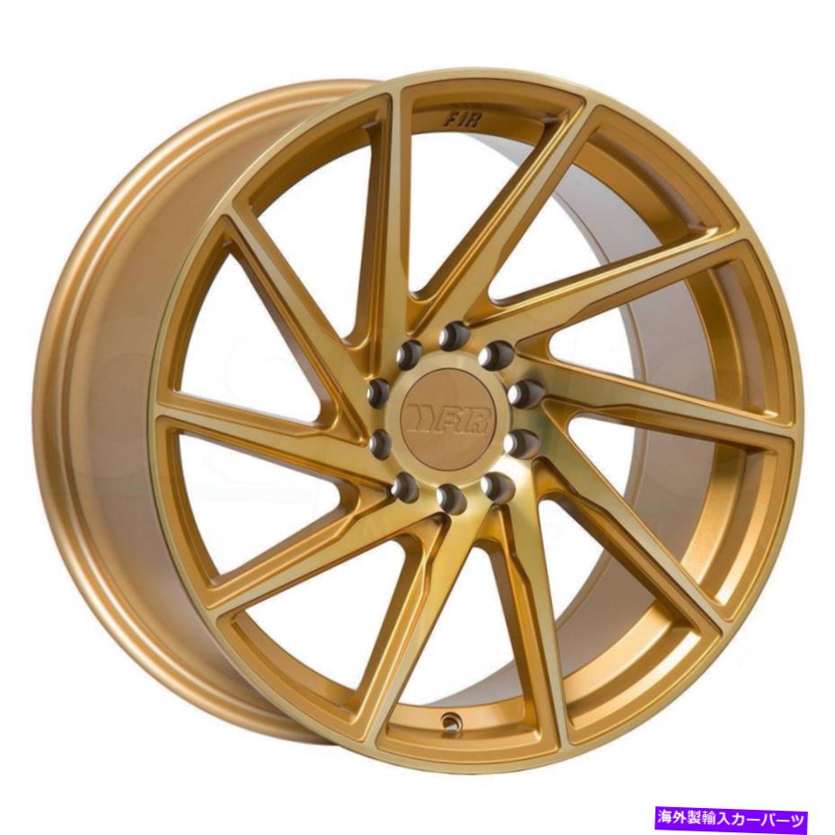 ホイール　４本セット 18x8.5マシンゴールドホイールF1R F29 5x112/114.3 35（4のセット） 18x8.5 Machine Gold Wheels F1R F29 5x112/114.3 35 (Set of 4)【並行輸入品】
