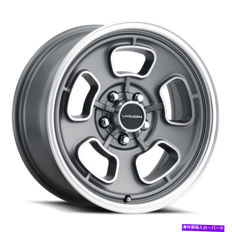 ホイール 4本セット 17x9グレーホイールビジョン148シフト5x4.75/5x120.65 0(4のセット)83 17x9 Grey Wheels Vision 148 Shift 5x4.75/5x120.65 0 (Set of 4) 83【並行輸入品】|Us Custom Parts Shop USDM