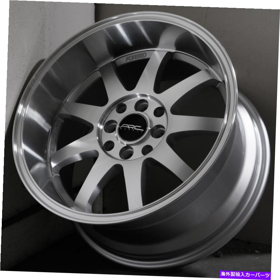 ホイール　４本セット 16x8.5銀機械加工ホイールARC AR4 4x100/4x114.3 20（4のセット）73.1 16x8.5 Silver Machined Wheels ARC AR4 4x100/4x114.3 20 (Set of 4) 73.1【並行輸入品】