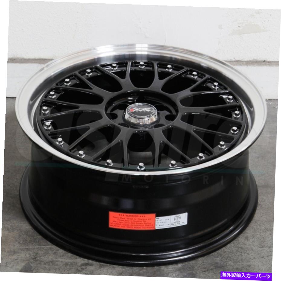ホイール　４本セット 17x7ブラックMLホイールXXR 521 4x100/4x114.3 38（4のセット）73.1 17x7 Black ML Wheels XXR 521 4x100/4x114.3 38 (Set of 4) 73.1【並行輸入品】