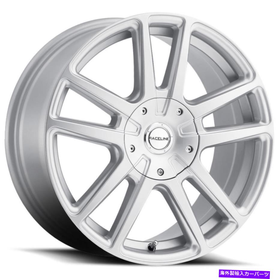 ホイール　４本セット 16x7シルバーホイールレーチライン145Sエンコール4x100/4x108 40（4のセット）72.62 16x7 Silver Wheels Raceline 145S Encore 4x100/4x108 40 (Set of 4) 72.62【並行輸入品】