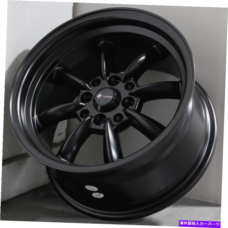 ホイール 4本セット 15x8マットブラックホイールVORS TR9 4x100/4x114.3 20(4のセット)73.1 15x8 Matte Black Wheels Vors TR9 4x100/4x114.3 20 (Set of 4) 73.1【並行輸入品】|Us Custom Parts Shop USDM