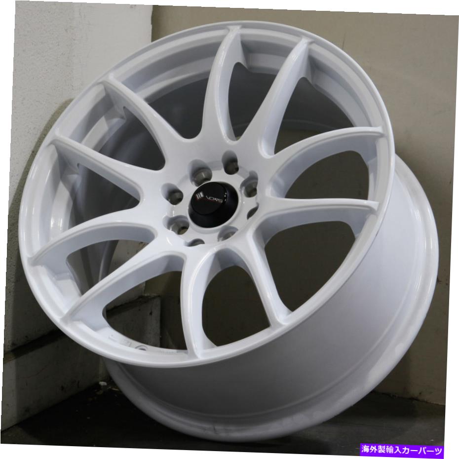 ホイール　４本セット 17x8ホワイトホイールVORS TR4 4x100/4x114.3 35（4のセット）73.1 17x8 White Wheels Vors TR4 4x100/4x114.3 35 (Set of 4) 73.1【並行輸入品】