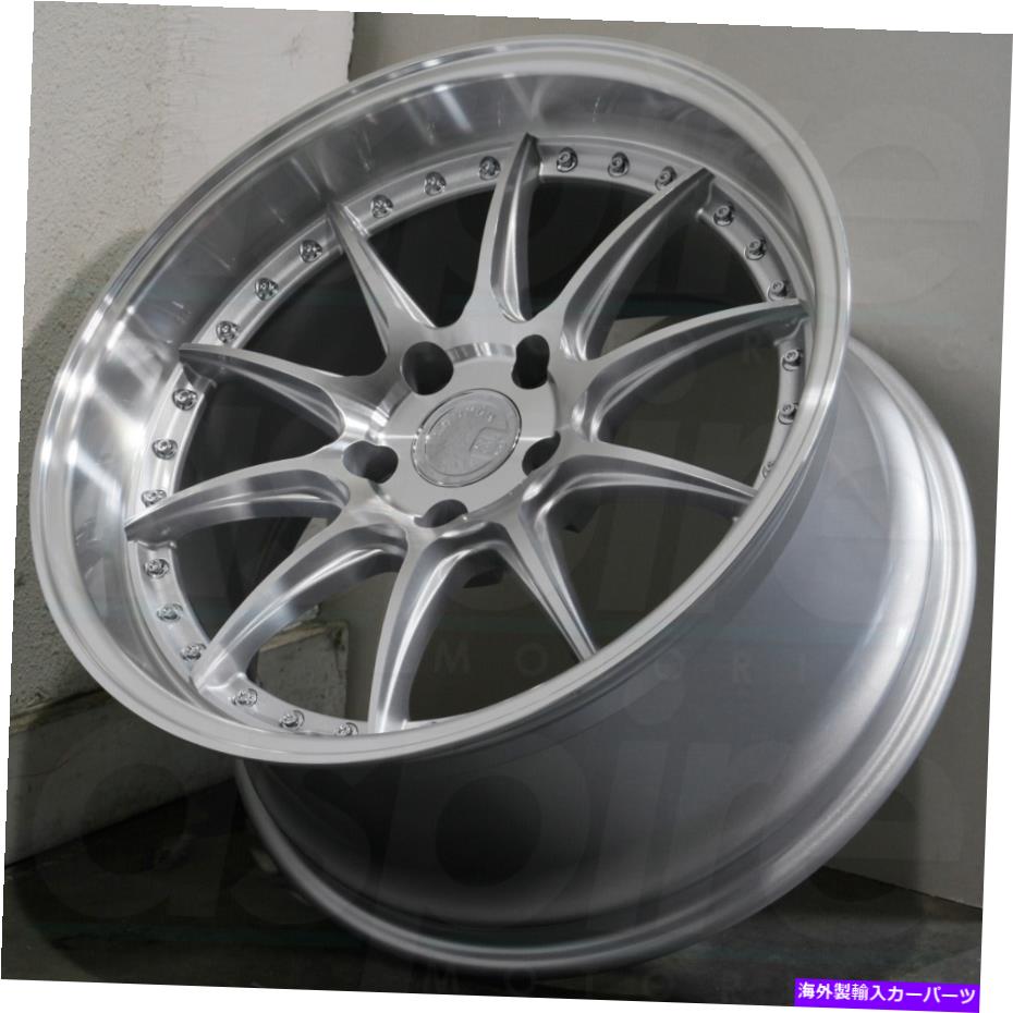 ホイール　４本セット 18x9.5シルバー機械加工ホイールaodhan DS07 DS7 5x100 35（4のセット）73.1 18x9.5 Silver Machined Wheels Aodhan DS07 DS7 5x100 35 (Set of 4) 73.1【並行輸入品】