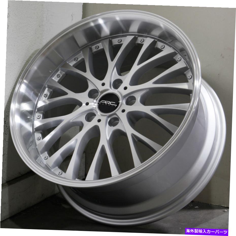 ホイール　４本セット 18x8/18x9シルバー機械加工ホイールARC AR6 5x114.3 30/35（4のセット）73.1 18x8/18x9 Silver Machined Wheels ARC AR6 5x114.3 30/35 (Set of 4) 73.1【並行輸入品】