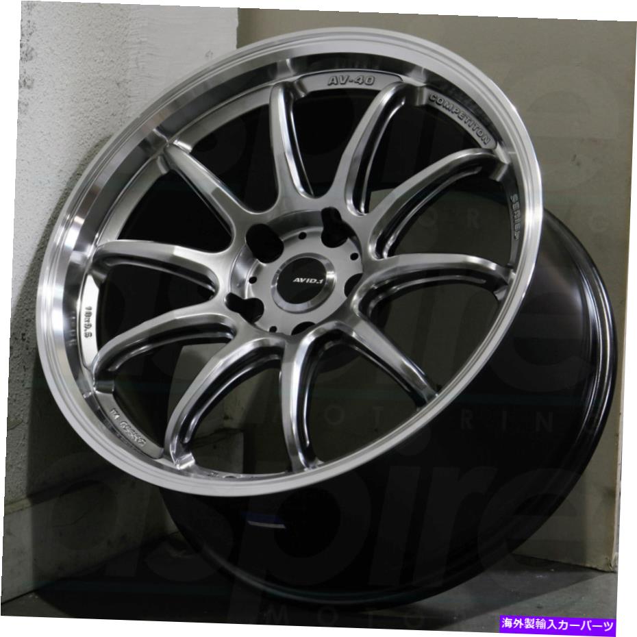 ホイール 4本セット 17x8ハイパーブラックホイールavid1 av40 5x114.3 35(4のセット)73.1 17x8 Hyper Black Wheels AVID1 AV40 5x114.3 35 (Set of 4) 73.1【並行輸入品】|Us Custom Parts Shop USDM