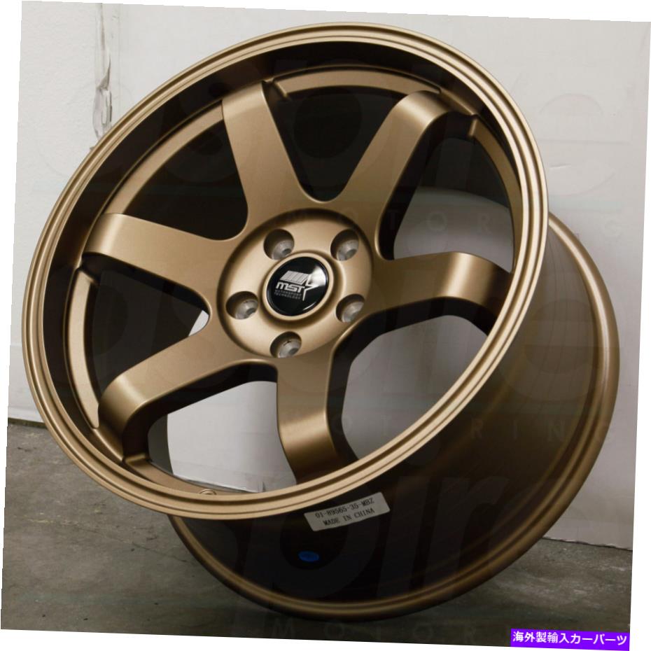 ホイール 4本セット 17x9ブロンズホイールMST MT01 5x114.3 35(4のセット)73.1 17x9 Bronze Wheels MST MT01 5x114.3 35 (Set of 4) 73.1【並行輸入品】|Us Custom Parts Shop USDM