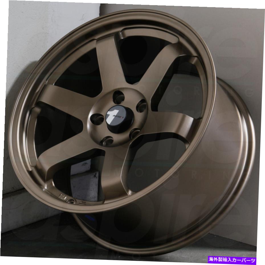 ホイール　４本セット 18x8.5マットブロンズホイールavid1 av06 5x100 35（4のセット）73.1 18x8.5 Matte Bronze Wheels AVID1 AV06 5x100 35 (Set of 4) 73.1【並行輸入品】