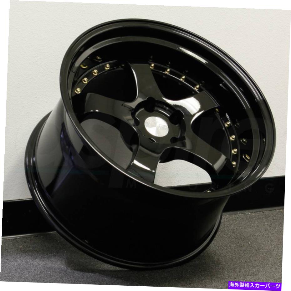 ホイール　４本セット 19x9.5ブラックホイールaodhan ah03 ah3 5x114.3 22（4のセット）73.1 19x9.5 Black Wheels Aodhan AH03 AH3 5x114.3 22 (Set of 4) 73.1【並行輸入品】｜Us Custom Parts Shop USDM