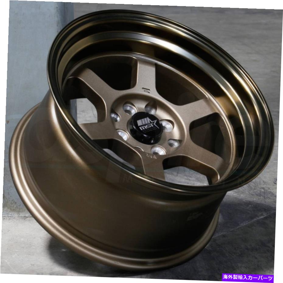 ホイール　４本セット 17x9ブロンズブロンズリップホイールMSTタイム攻撃4x100 20（4のセット）73.1 17x9 Bronze Bronze Lip Wheels MST Time Attack 4x100 20 (Set of 4) 73.1【並行輸入品】｜Us Custom Parts Shop USDM