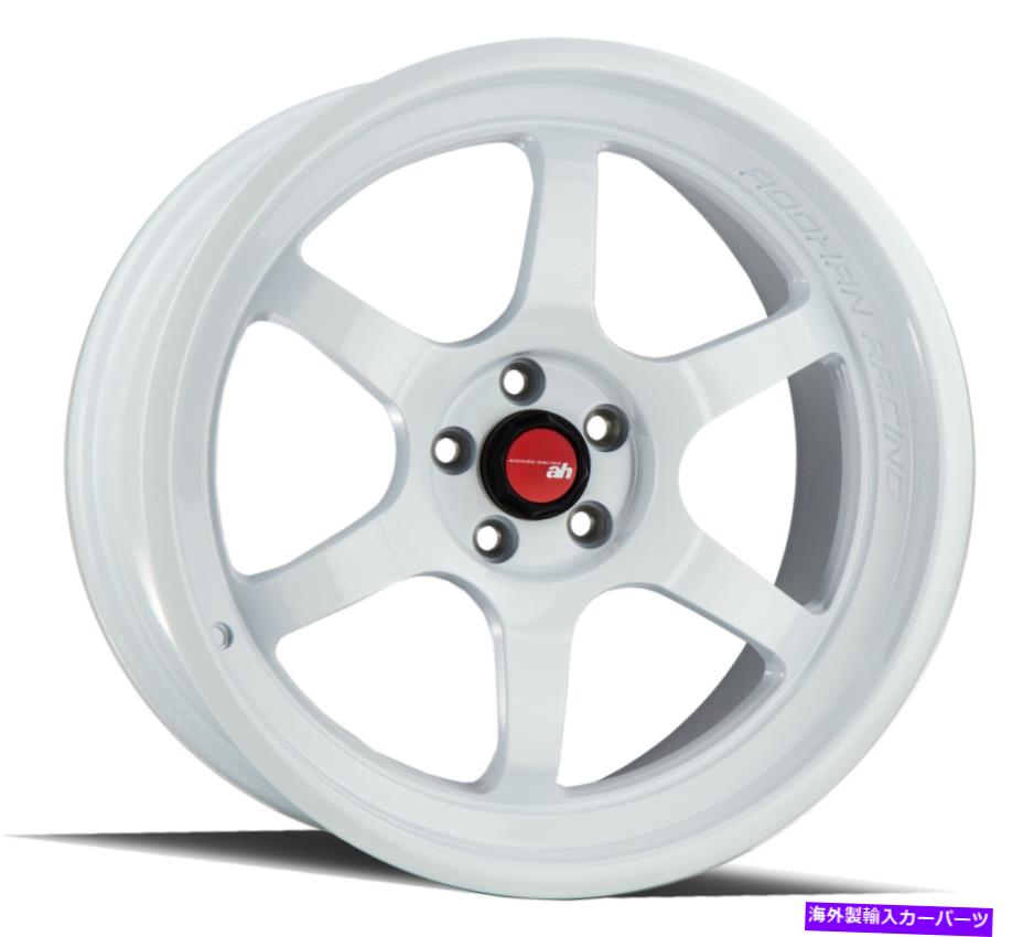ホイール　４本セット 18x9.5ホワイトホイールaodhan ah08 ah8 5x114.3 30（4のセット）73.1 18x9.5 White Wheels Aodhan AH08 AH8 5x114.3 30 (Set of 4) 73.1【並行輸入品】