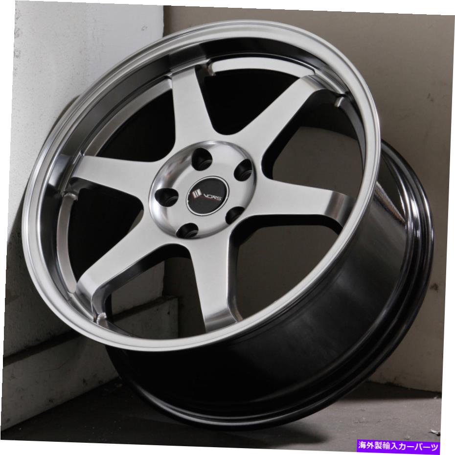 ホイール　４本セット 18x8.5ハイパーブラックホイールVORS TR37 5x114.3 35（4のセット）73.1 18x8.5 Hyper Black Wheels Vors TR37 5x114.3 35 (Set of 4) 73.1【並行輸入品】｜Us Custom Parts Shop USDM