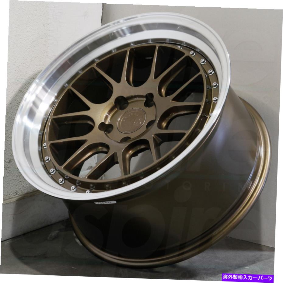ホイール 4本セット 18x9.5/18x10.5ブロンズホイールaodhan ds06 ds6 5x114.3 15/15(4のセット)73.1 18x9.5/18x10.5 Bronze Wheels Aodhan DS06 DS6 5x114.3 15/15 (Set of 4) 73.1【並行輸入品】