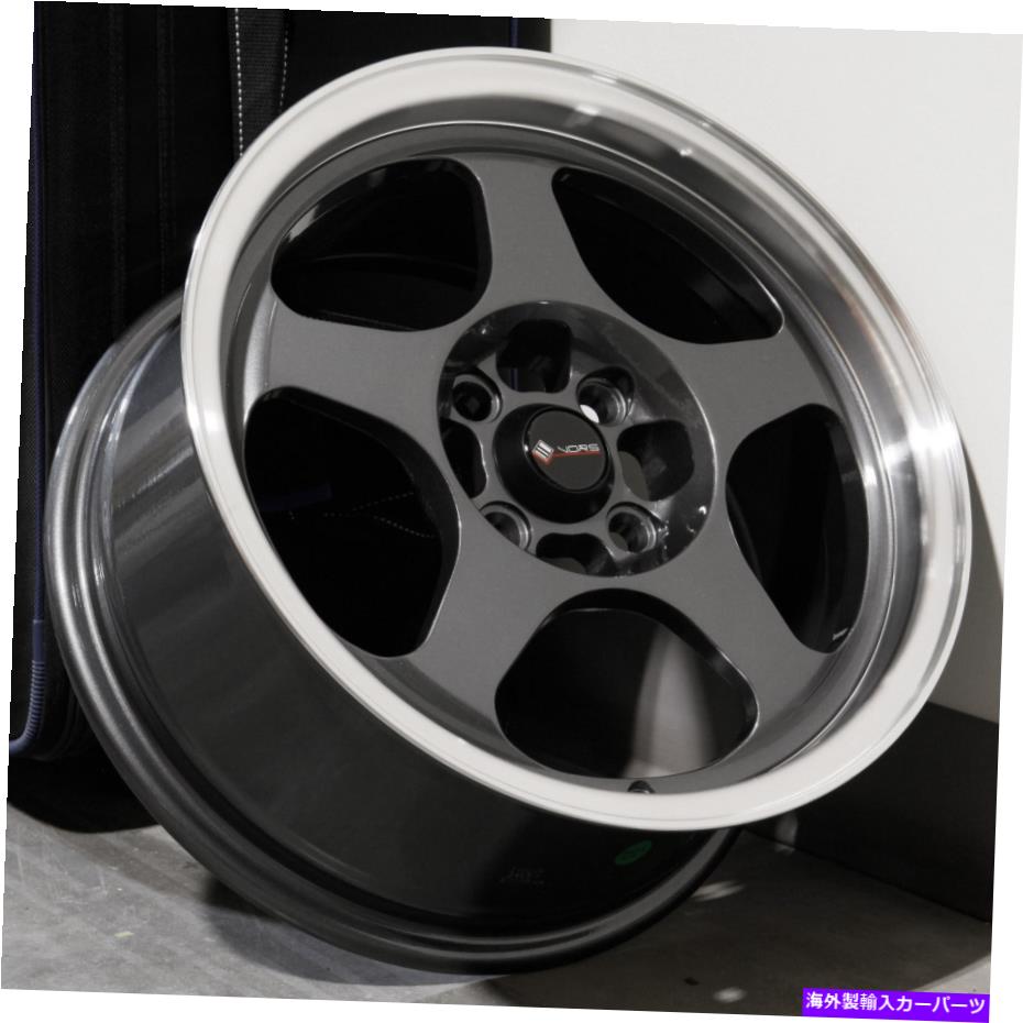 ホイール　４本セット 15x7ハイパーブラックホイールVORS SP1 4x100 35（4のセット）73.1 15x7 Hyper Black Wheels Vors SP1 4x100 35 (Set of 4) 73.1【並行輸入品】