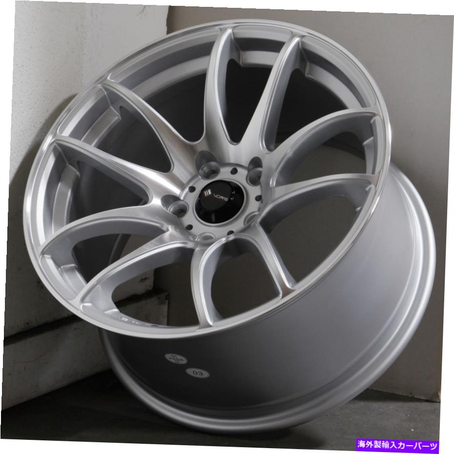 ホイール 4本セット 18x10.5銀機械加工ホイールVORS TR4 5x115 22(4のセット)73.1 18x10.5 Silver Machined Wheels Vors TR4 5x115 22 (Set of 4) 73.1【並行輸入品】|Us Custom Parts Shop USDM
