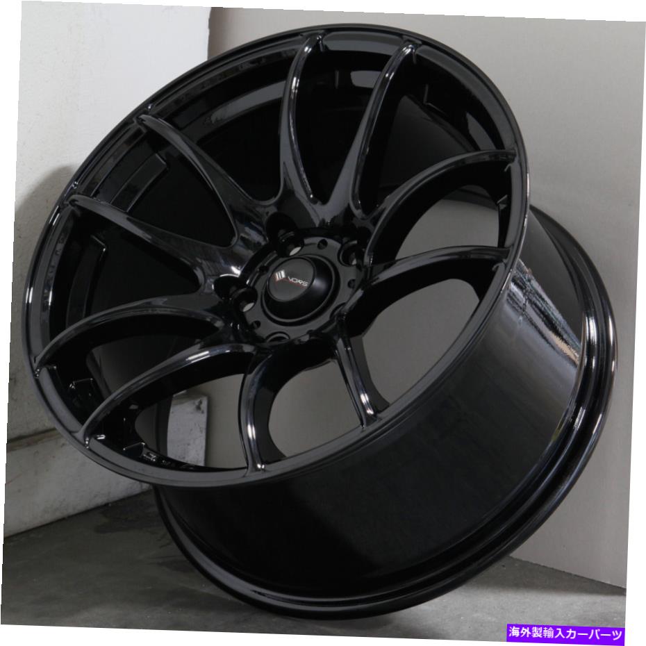 ホイール　４本セット 18x9.5ブラックホイールVORS TR4 5x120 35（4のセット）73.1 18x9.5 Black Wheels Vors TR4 5x120 35 (Set of 4) 73.1【並行輸入品】