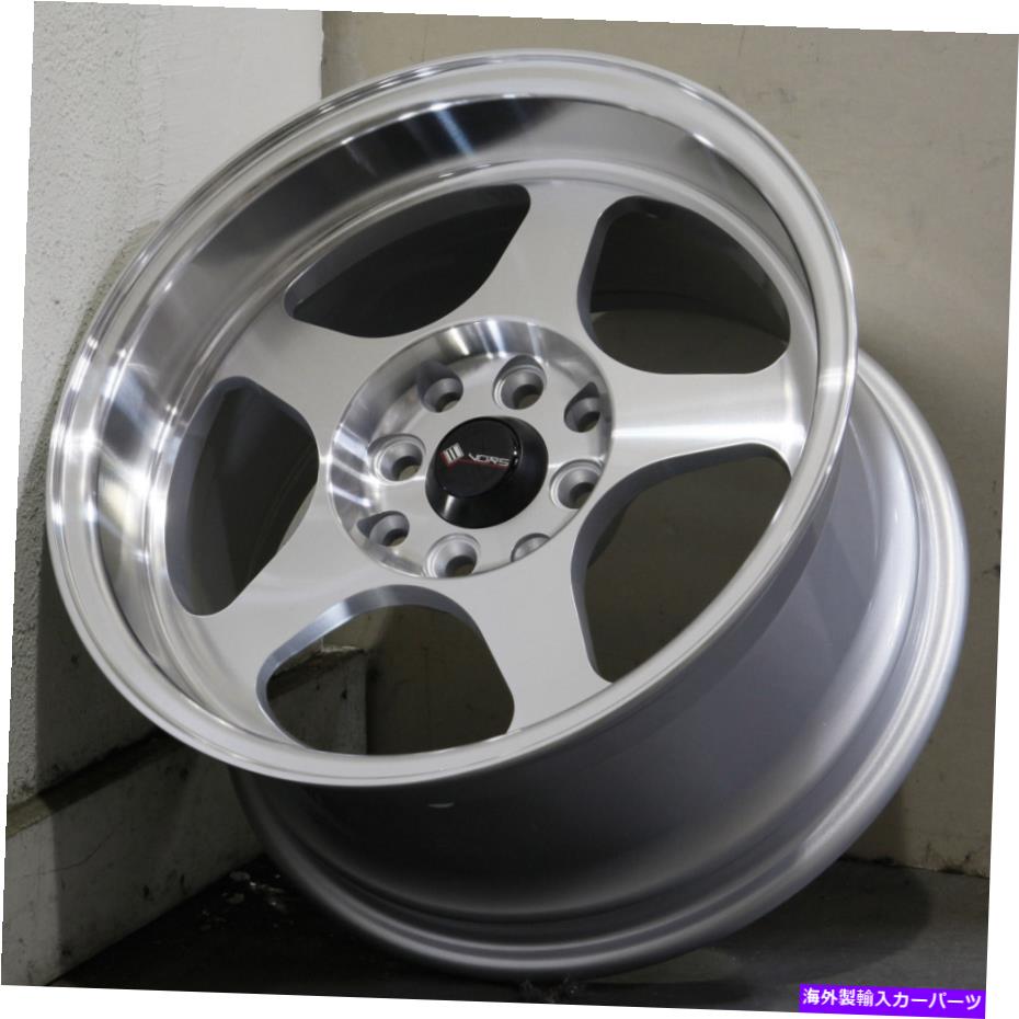 ホイール　４本セット 16x7シルバー機械加工ホイールVORS SP1 4x108 38（4のセット）73.1 16x7 Silver Machined Wheels Vors SP1 4x108 38 (Set of 4) 73.1【並行輸入品】