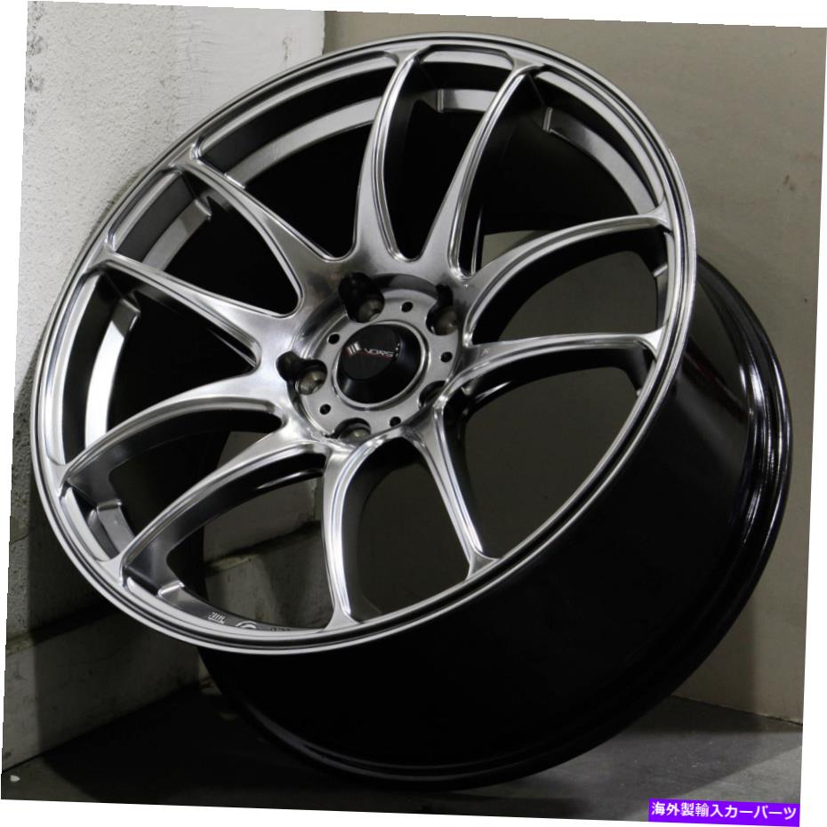 ホイール　４本セット 18x8.5ハイパーブラックホイールVORS TR4 5x115 35（4のセット）73.1 18x8.5 Hyper Black Wheels Vors TR4 5x115 35 (Set of 4) 73.1【並行輸入品】｜Us Custom Parts Shop USDM