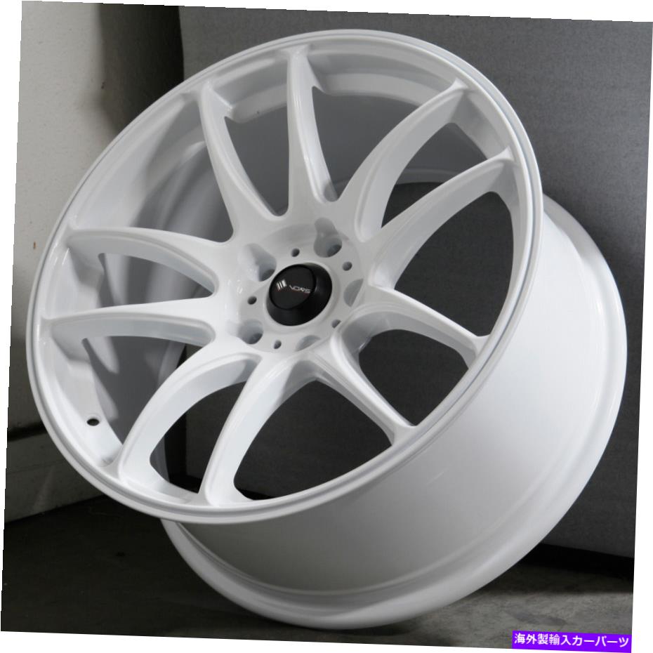 ホイール　４本セット 17x8ホワイトホイールVORS TR4 5x112 35（4のセット）73.1 17x8 White Wheels Vors TR4 5x112 35 (Set of 4) 73.1【並行輸入品】