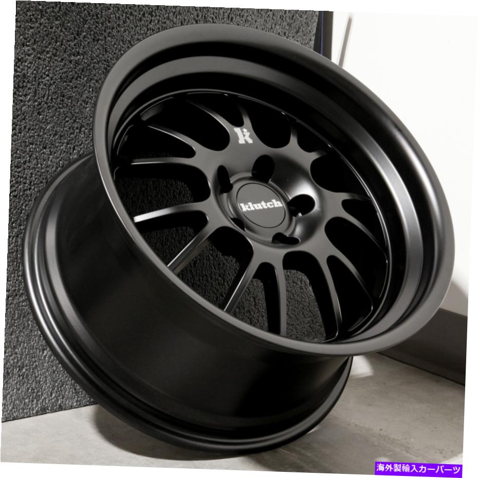ホイール　４本セット 18x9.5マットブラックホイールKlutch SL14 5x114.3 35（4のセット）73.1 18x9.5 Matte Black Wheels Klutch SL14 5x114.3 35 (Set of 4) 73.1【並行輸入品】