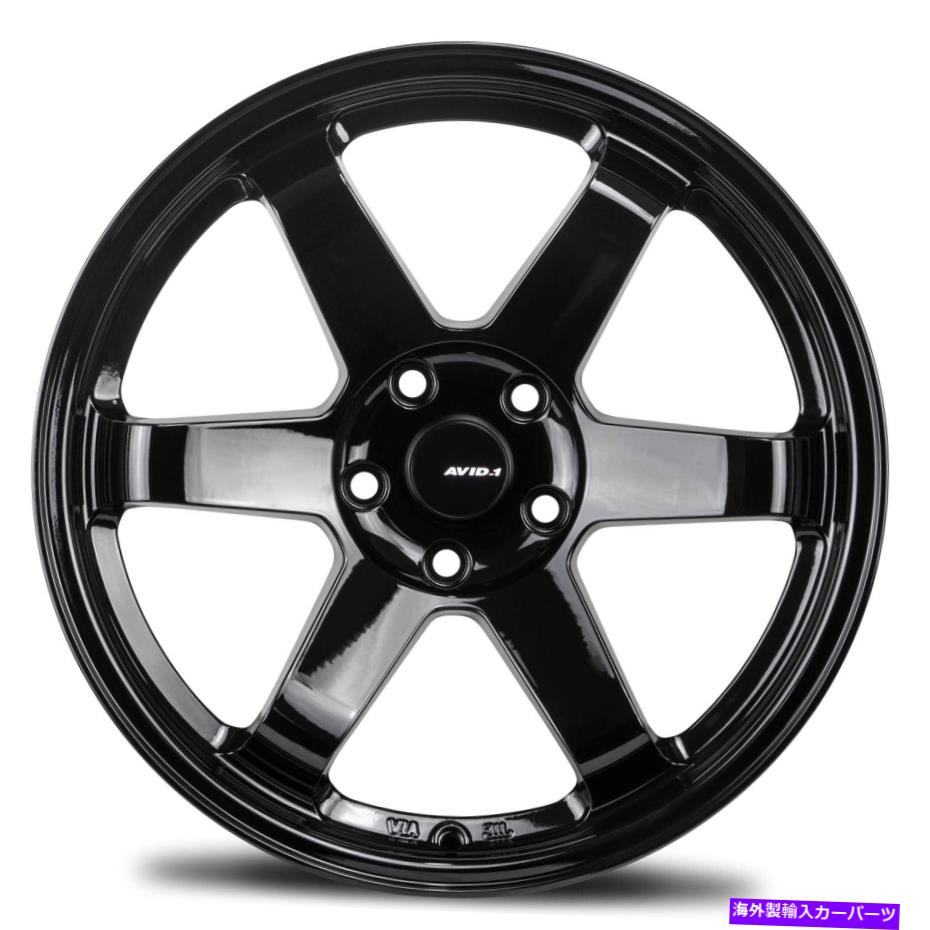 ホイール　４本セット 17x8グロスブラックホイールavid1 av06 5x114.3 35（4のセット）73.1 17x8 Gloss Black Wheels AVID1 AV06 5x114.3 35 (Set of 4) 73.1【並行輸入品】
