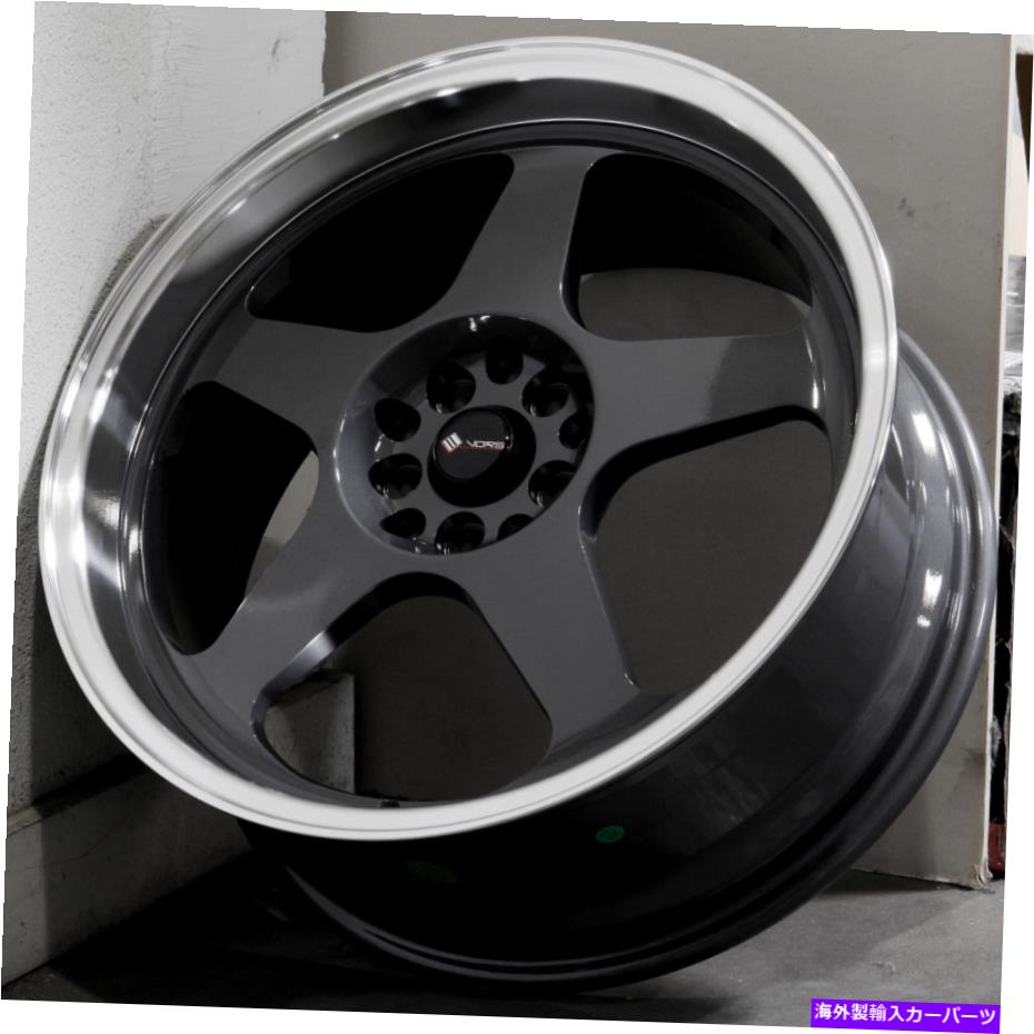 ホイール 4本セット 18x8ハイパーブラックホイールVORS SP1 5x108 35(4のセット)73.1 18x8 Hyper Black Wheels Vors SP1 5x108 35 (Set of 4) 73.1【並行輸入品】|Us Custom Parts Shop USDM