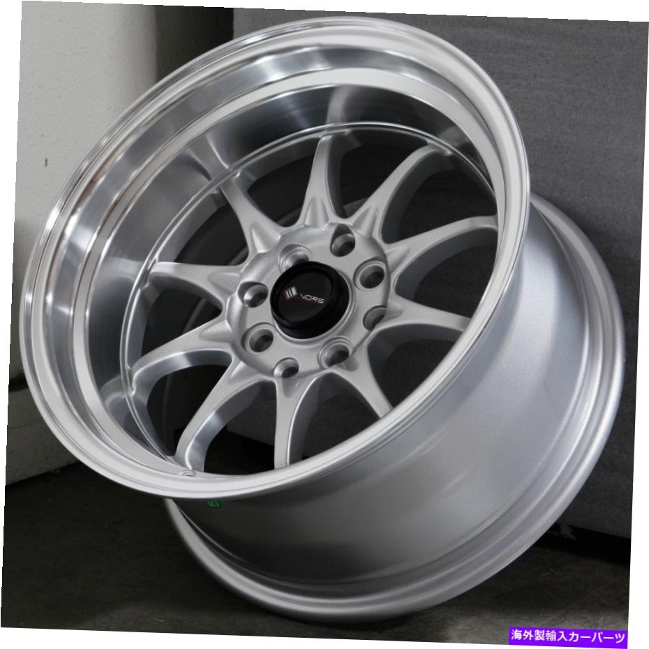 ホイール　４本セット 15x8シルバーホイールVORS TR3 4x100/4x114.3 0（4のセット）73.1 15x8 Silver Wheels Vors TR3 4x100/4x114.3 0 (Set of 4) 73.1【並行輸入品】