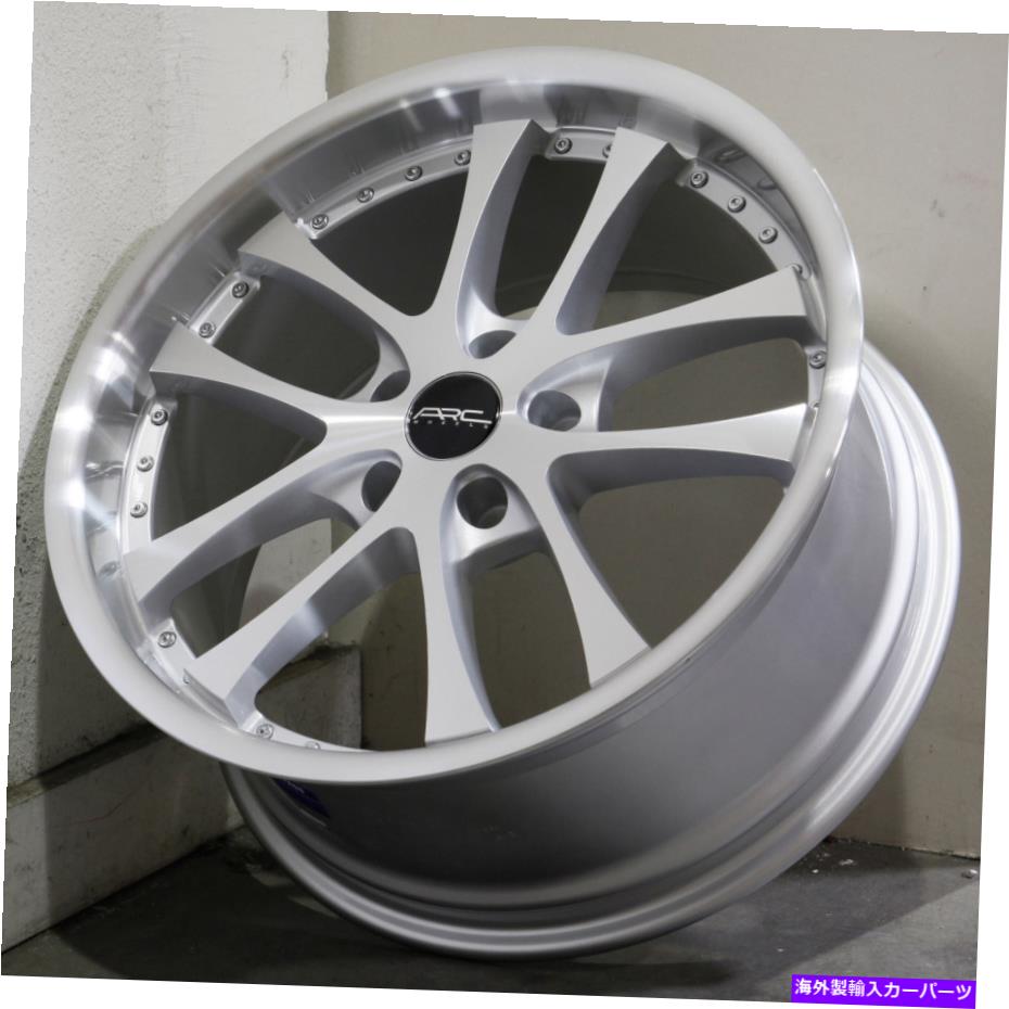 ホイール　４本セット 18x8.5銀機械加工ホイールARC AR5 5x120 35（4のセット）73.1 18x8.5 Silver Machined Wheels ARC AR5 5x120 35 (Set of 4) 73.1【並行輸入品】