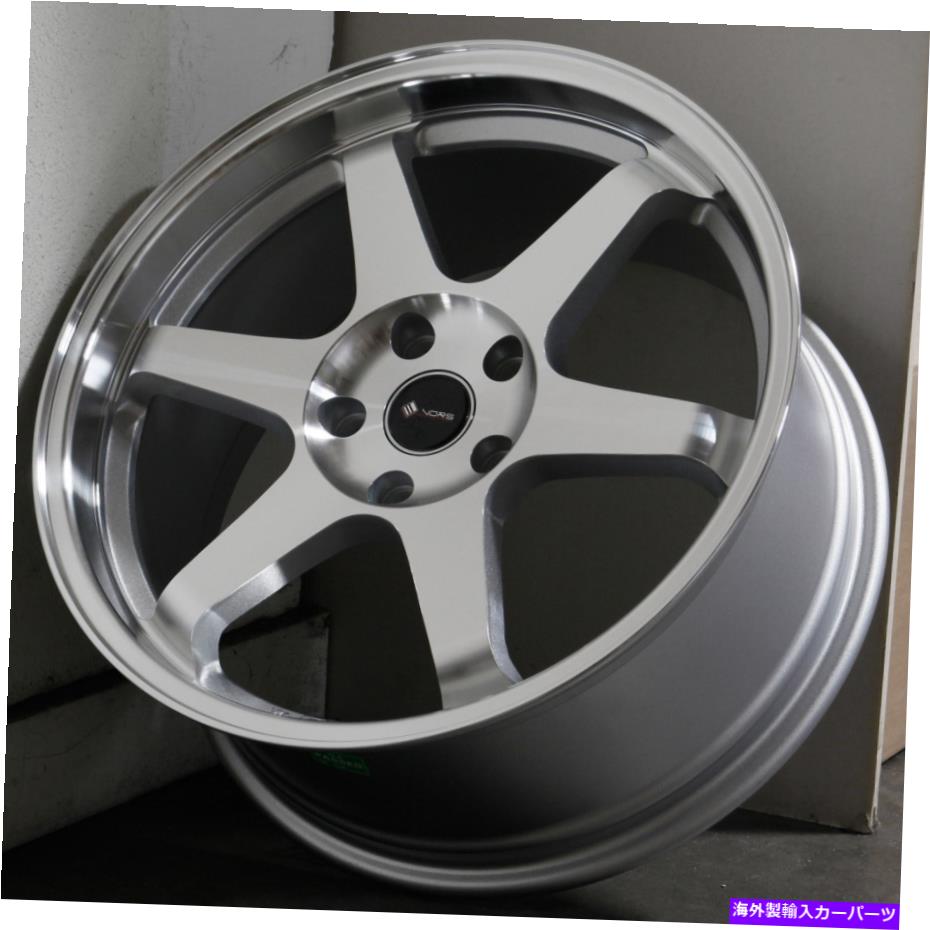 ホイール　４本セット 18x9.5シルバーホイールVORS TR37 5x115 22（4のセット）73.1 18x9.5 Silver Wheels Vors TR37 5x115 22 (Set of 4) 73.1【並行輸入品】