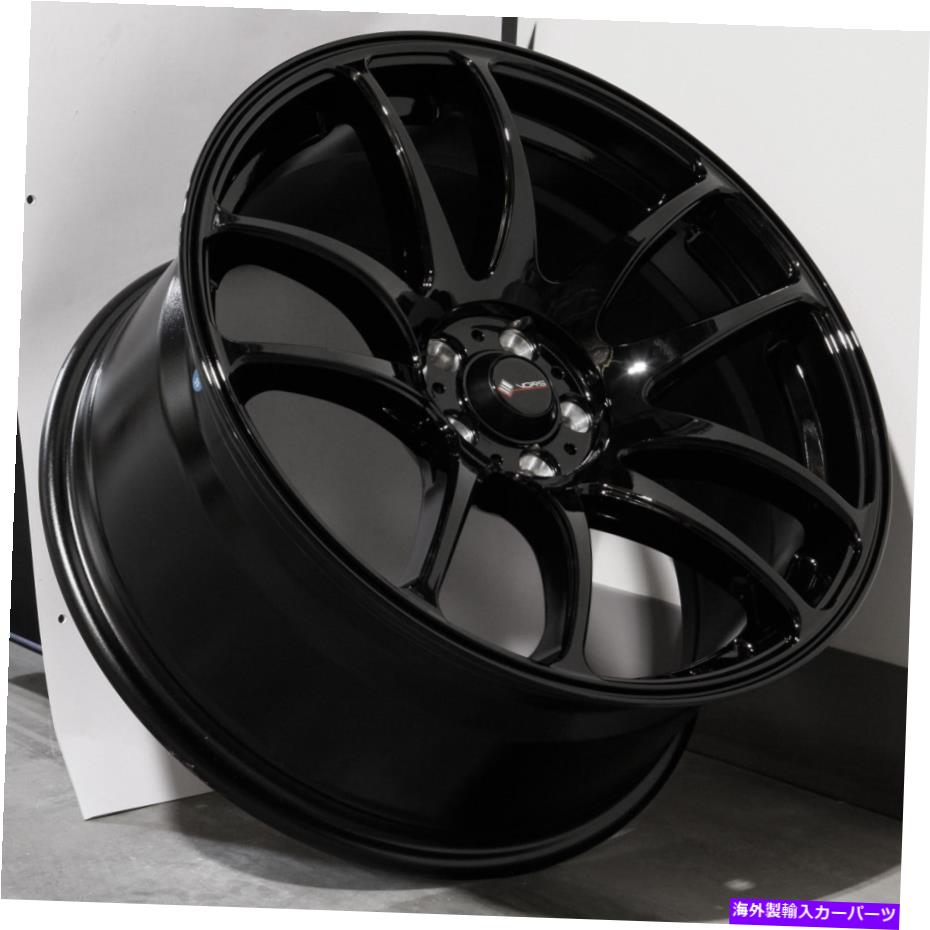 ホイール　４本セット 18x8.5ブラックホイールVORS TR4 5x100 35（4のセット）73.1 18x8.5 Black Wheels Vors TR4 5x100 35 (Set of 4) 73.1【並行輸入品】