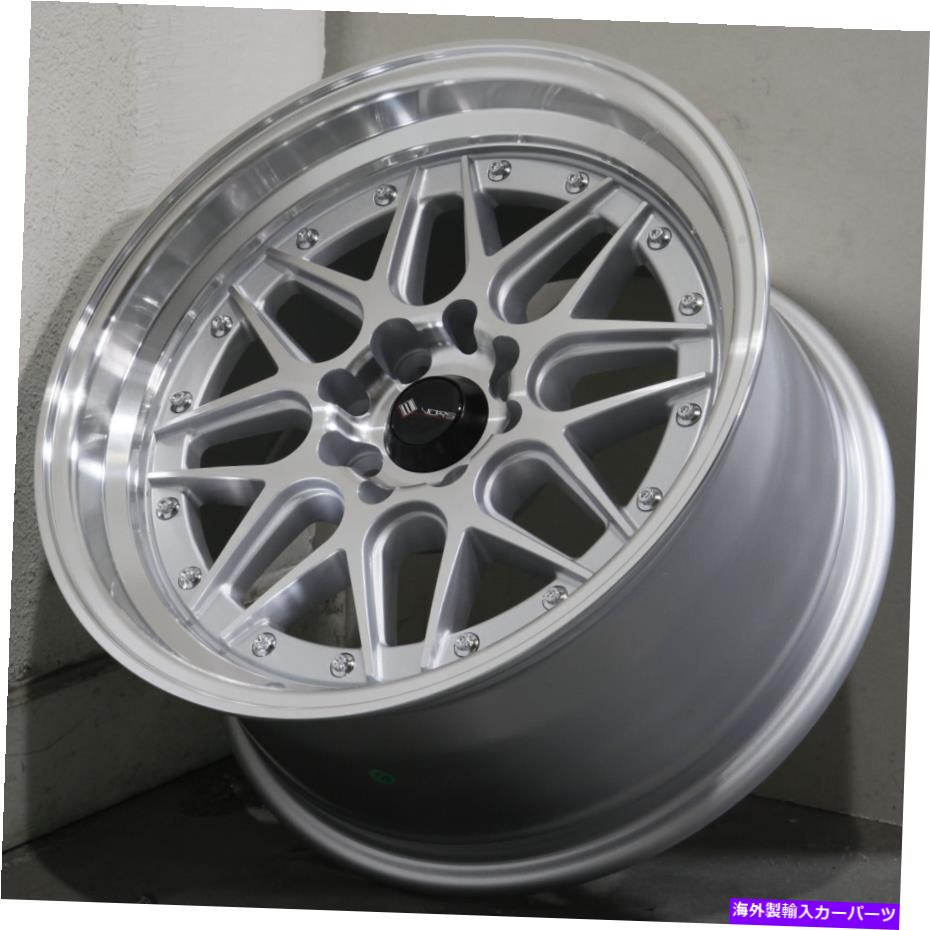 ホイール 4本セット 16x8シルバーホイールVORS VR7 4x108 20(4のセット)73.1 16x8 Silver Wheels Vors VR7 4x108 20 (Set of 4) 73.1【並行輸入品】|Us Custom Parts Shop USDM